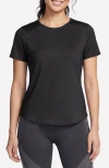 Skechers Stripe Peformance T-shirt In Black