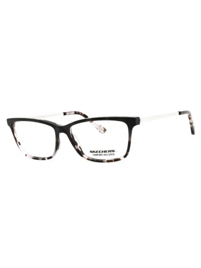 Skechers Stylish Rectangular Eyeglasses For Women In Multi