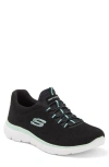 Skechers Summits Slip-on Sneaker In Black/turquoise