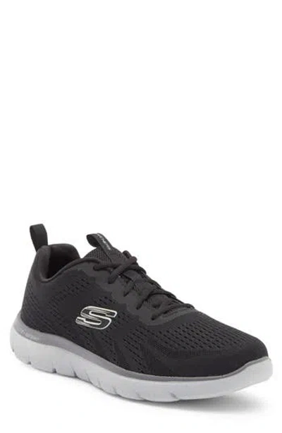 Skechers Summits Torre Running Shoe In Black/charcoal