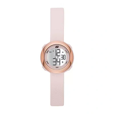 Skechers Sunridge Womens Digital Pink Strap Watch Sr2100