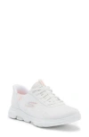 Skechers Swift-fit Go Walk 5 Sneaker In White/pink