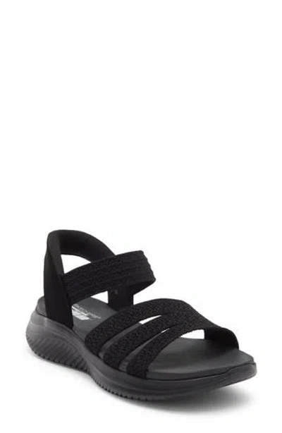 Skechers Swift-fit Ultra Flex 3.0 Sandal In Black