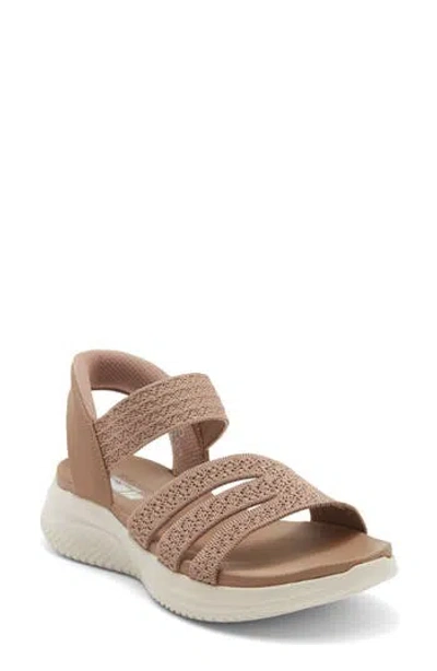 Skechers Swift-fit Ultra Flex 3.0 Sandal In Brown