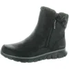 Skechers Synergy-lovely Collab Womens Metallic Vegan Leather Winter & Snow Boots In Black
