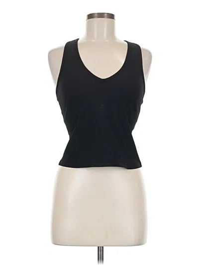 Pre-owned Skechers Tank Top Black Halter Neckline Tops