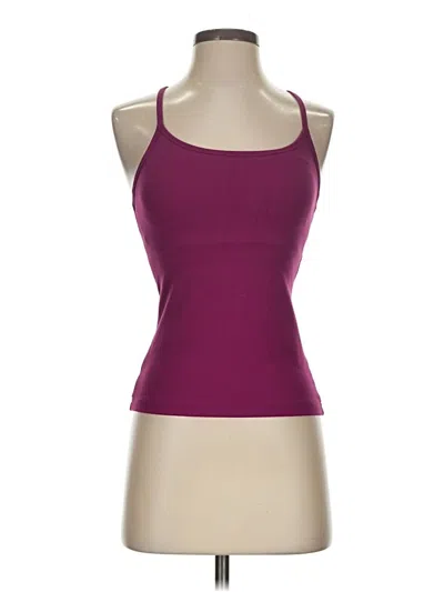 Pre-owned Skechers Tank Top Burgundy Halter Neckline Tops
