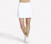 Skechers Goflex High Rise Rib Skort In White