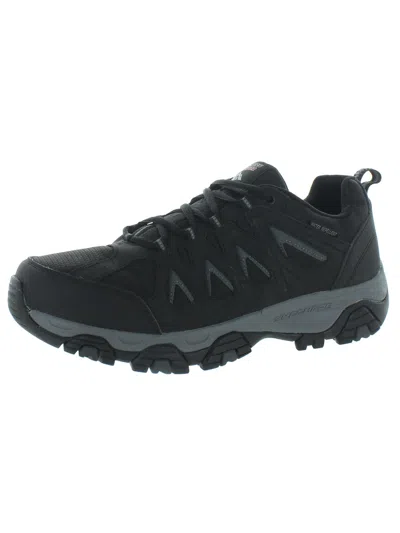 Skechers Terrabite Mens Leather Outdoor Hiking, Trail Shoes In Multi