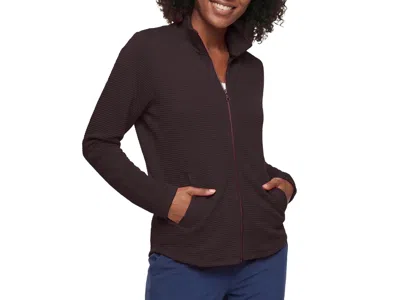 Skechers The Hoodless Hoodie Go Walk Shine Jacket In Brown