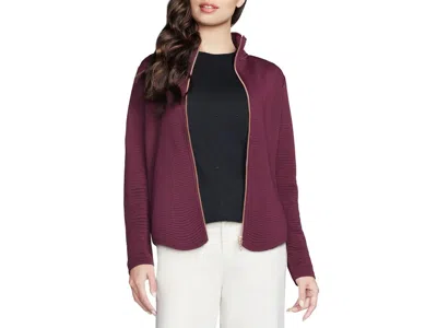 Skechers The Hoodless Hoodie Go Walk Shine Jacket In Burgundy