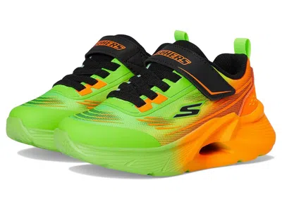Skechers Tidal-tech 404040l (little Kid/big Kid) Boys Shoes Lime/multi : 10.5 Little Kid M, Textile