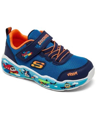 Skechers Babies' Toddler Boys Play Scene Stay-put Casual Sneakers From Finish Line In Blue