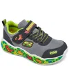 Skechers Toddler Boys Play Scene Stay-put Casual Sneakers From Finish Line In Charcoal
