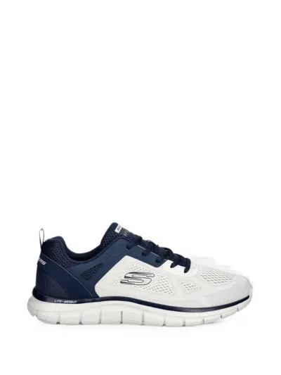 Skechers Track Broader Logo-patch Mesh Sneakers In Multi