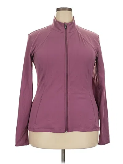 Pre-owned Skechers Track Jacket In Purple