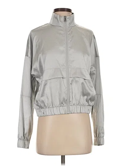 Pre-owned Skechers Track Jacket In Silver