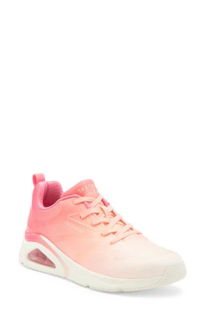Skechers Tres-air Uno-brighten Up Sneaker In Coral/ Multi