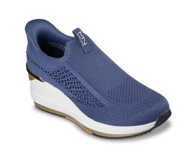 Skechers Triple Wedge Milee Wedge Slipon In Blue