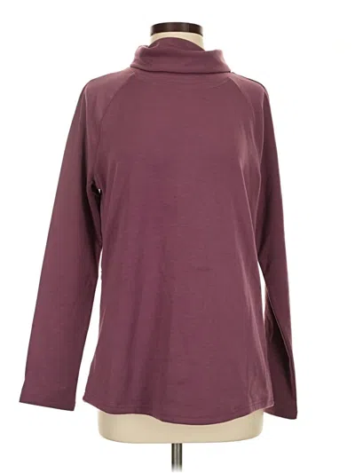 Pre-owned Skechers Turtleneck Sweater In Burgundy