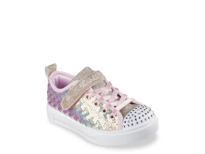 Skechers Twinkle Sparks Sequin Party Light Up Sneaker Kids' In Multi
