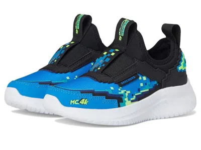 Skechers Ultra Flex 3.0 402164l (little Kid/big Kid) Boys Shoes Black/blue/lime : 2.5 Little Kid M, Textile