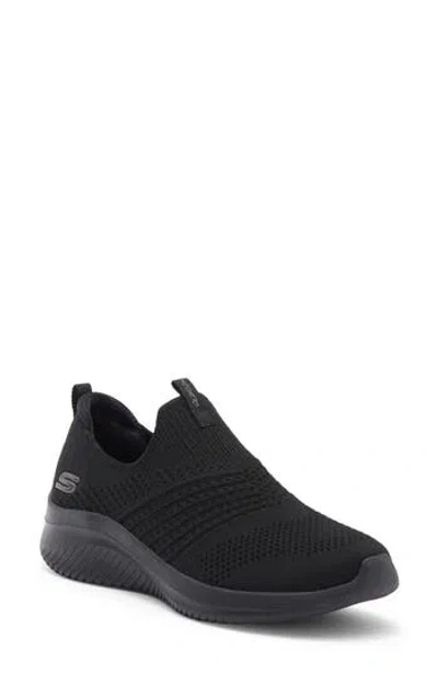 Skechers Ultra Flex 3.0 Classy Charm Sneaker In Black