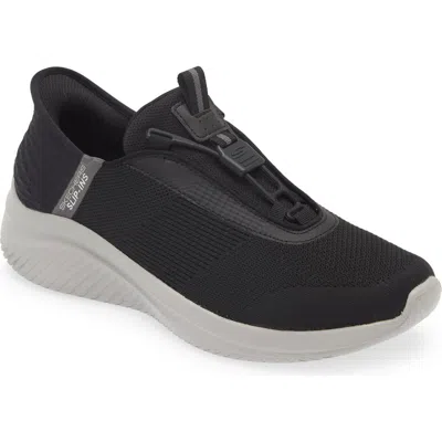 Skechers Ultra Flex 3.0 Slip-on Sneaker In Black/grey