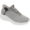 Skechers Ultra Flex 3.0 Slip-on Sneaker In Gray/black