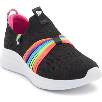 Skechers Kids'  Ultra Flex 3.0 Slip-on Sneaker In Bkmt-black