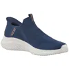 Skechers Ultra Flex 3.0 Smooth Step Mens Memory Foam Manmade Slip-on Sneakers In Blue