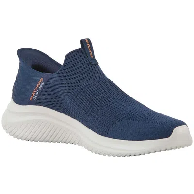 Skechers Ultra Flex 3.0 Smooth Step Mens Memory Foam Manmade Slip-on Sneakers In Blue