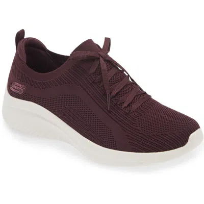 Skechers Ultra Flex 3.0 Sneaker In Wine