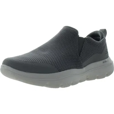 Skechers Ultra Go Mens Mesh Breathable Slip-on Shoes In Grey