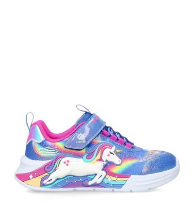 Skechers Kids' Unicorn Chaser Sneakers In Blue