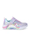 Skechers Girls Lilac Kids Unicorn Dreams Light-up Metallic-woven Trainers 4-9 Years In Purple