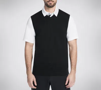 Skechers Unisex Go Golf Fairway V Neck Vest In Black