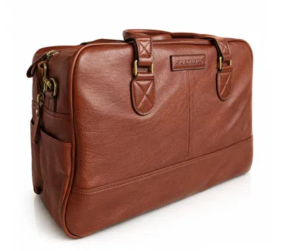 Skechers Unisex Leather Duffle In Brown