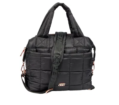 Skechers Unisex Mini Quilted Puffer Tote In Black