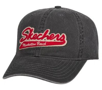 Skechers Unisex Street Banner Baseball Hat In Black