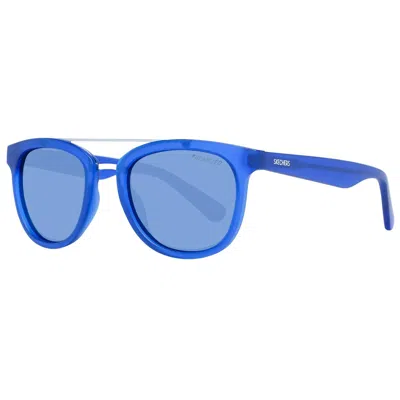 Skechers Unisex Sunglasses  Se9079 4891v Gbby2 In Blue