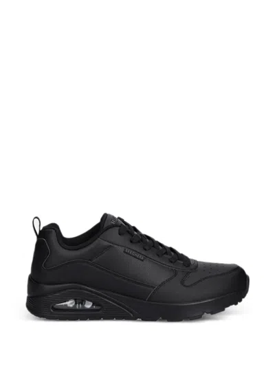 Skechers Uno Alder Perforated Panel Sneakers In Black