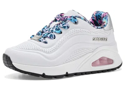 Skechers Uno Gen1-leopard Popstar 310931l (little Kid/big Kid) Girls Shoes White : 2.5 Little Kid M, Faux Lea In Burgundy