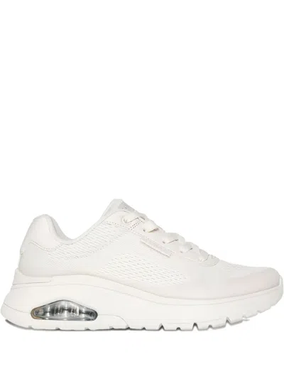 Skechers Uno-golden Air Textured Sole Sneakers In White