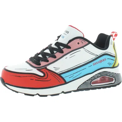 Skechers Uno-jumps And Kicks Womens Mixed Media Lifestyle Fashion Sneakers In Multi