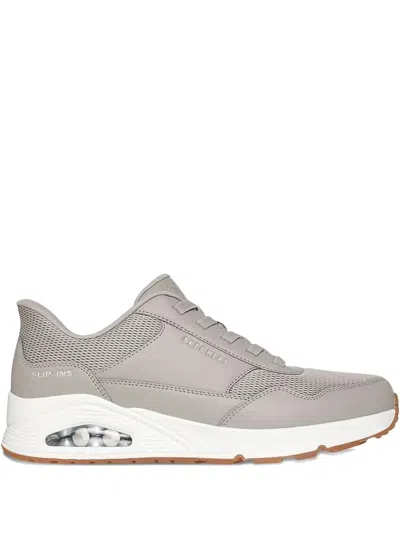 Skechers Uno Lace-up Sneakers In Gray