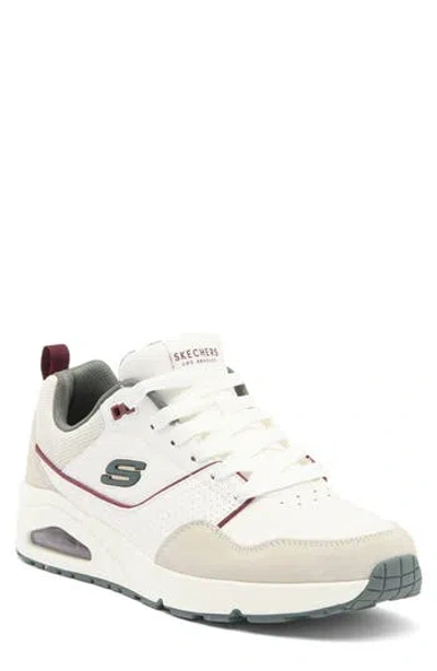Skechers Uno Retro One Sneaker In White/green