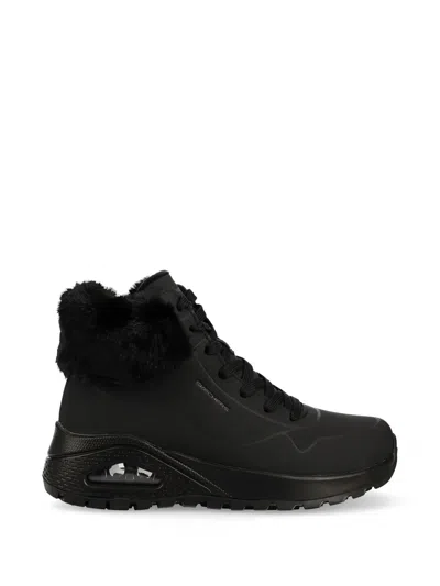 Skechers Uno Rugged Fall Air Ankle Boots In Black