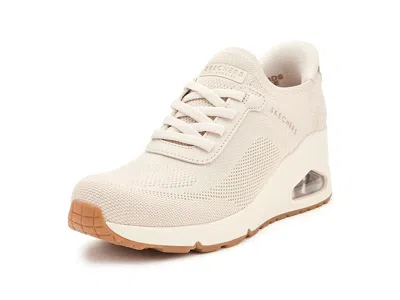 Skechers Uno Wedge - Slip N Knit Hands Free Slip-ins Women's Shoes Off-white: 9 B - Medium In Animal Print