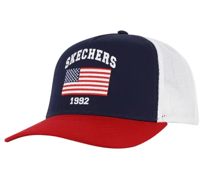 Skechers Usa Flag Hat In Multi